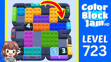Color Block Jam Level 721 (723) Solution Walkthrough