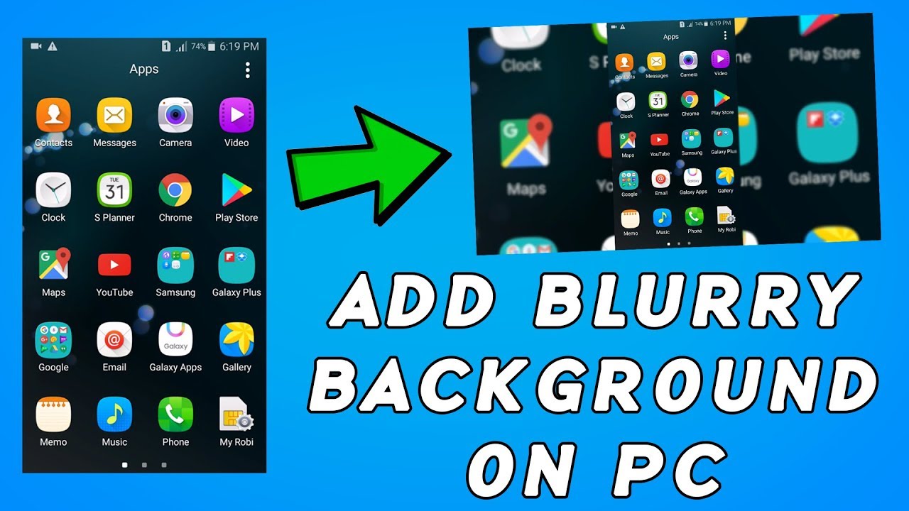How To Make Screen Recording Video With Blurry Background On PC