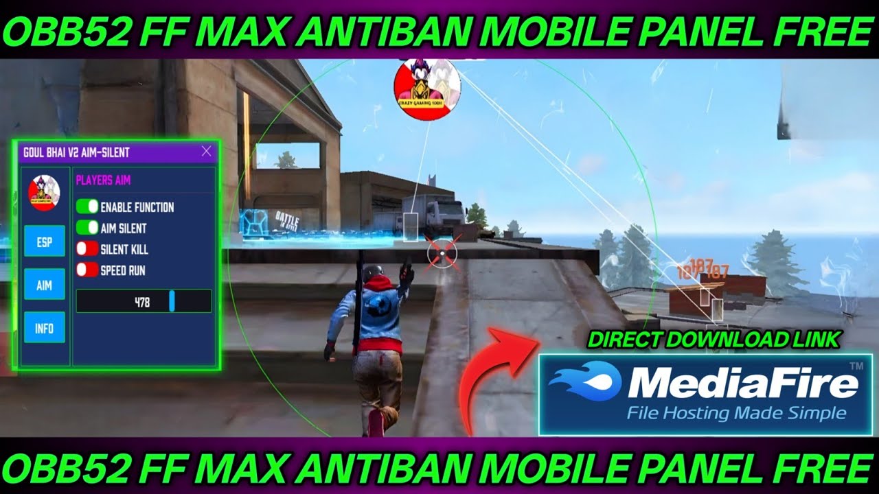 OB52 HACK ✅ Free Fire Headshot Hack Free fire Mod Menu Apk Autokill + fly Hack FF Panel Hack 2026 ♥️