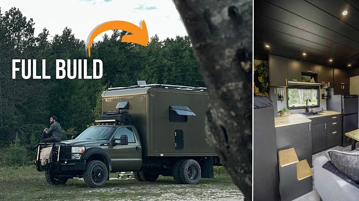 We Turned a BOX into our LUXURY Tiny Home Expedition Truck (Timelapse)