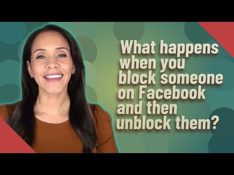 Video: Når du fjerner blokeringen af nogen på Facebook, får du deres beskeder?