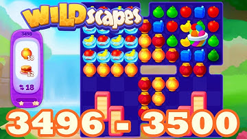 Wildscapes Level 3496 - 3500 HD Walkthrough 3 match | gameplay | android | ios | 3497 | 3498 | 3499