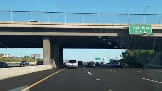 Driving from Los Angeles to San Diego.