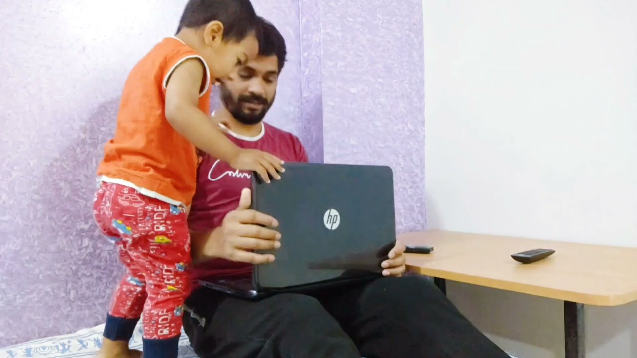 Baby Distracts Dad from Working from Home | How to work from home with baby Funny video