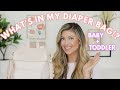 Whats in my diaper bag for a baby  a toddler  themillers