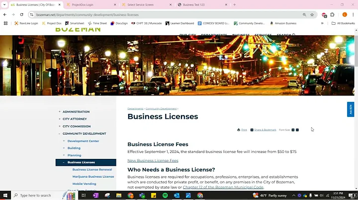 Business License Tutorial - ProjectDox Portal