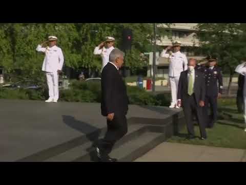 En Washington, López Obrador rinde homenaje a Lincoln y a Juárez