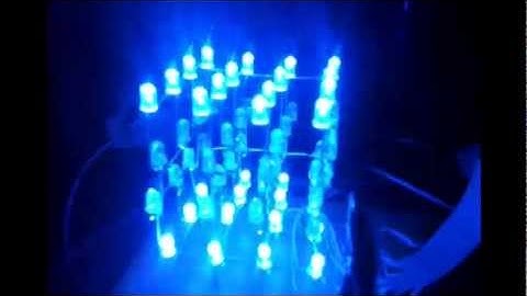 4x4x4 LED cube ma7moodzProjects