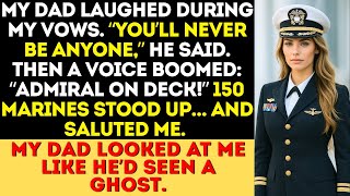 My Dad Ridiculed Me at My Wedding — Then 150 Marines Stood and Saluted: “ADMIRAL ON DECK!”