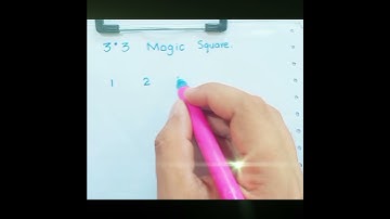 How to make a 3*3 magic square #shorts