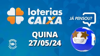 Resultado da Quina - Concurso no 6451 - 27/05/2024