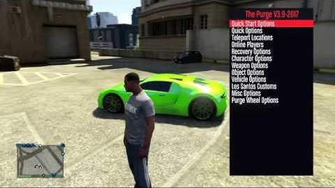 GTA V - Purge Mod Menu V3.9 - Full In Depth Detail Demonstration & Explaination - [4K]