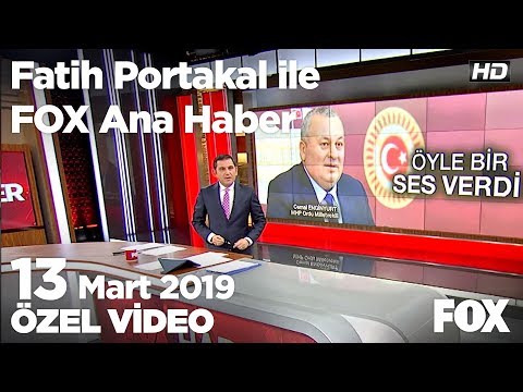 MHP'li Enginyurt'tan Ak Parti'ye sert sözler! 13 Mart 2019 Fatih Portakal ile FOX Ana Haber