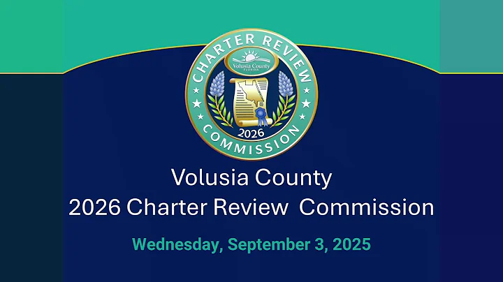 2026 Charter Review Committee - Meeting 1 - 9/3/2025