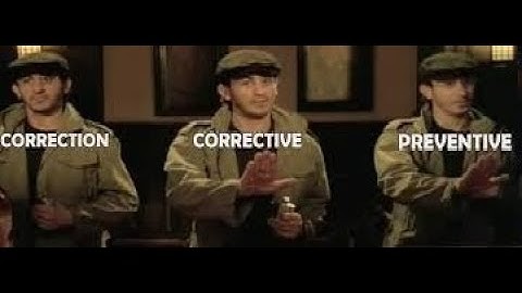 correction corrective preventive action التصحيح والاجراء التصحيحى والوقائى