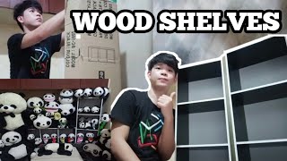 WOOD SHELVES | Unboxing and Assemble