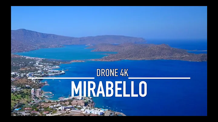 MIRABELLO BAY Drone 4K   Crete Greece Ultra HD