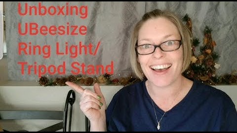 Unboxing UBEESIZE 8" Selfie Ring Light with Tripod Stand