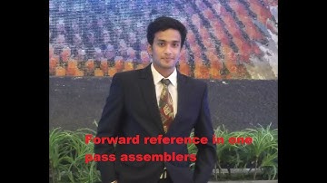 Forward Reference problem in one pass assembler