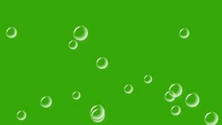 Green screen bubbles soap free 4K