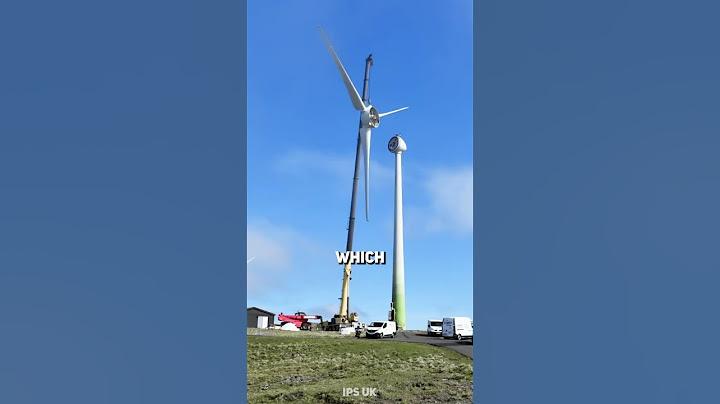 Why are the bottom of wind turbines painted green?