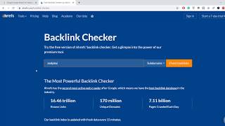 ahrefs backlink analysis | Ahref backlink checker | ahref for free