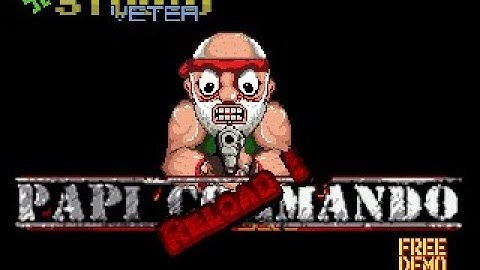 Sega Megadrive - Papi Commando Reload - Free Demo Gameplay !