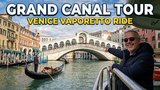 Grand Canal Venice Walking Tour 4K  🇮🇹 Piazzale Roma to Punta della Dogana | No Talking