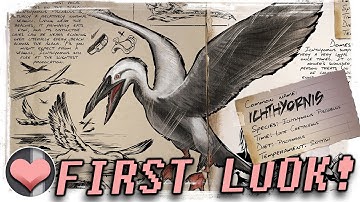 First Look: Icthyornis  - The Seagull! - ARK: Survival Evolved - Patch 256