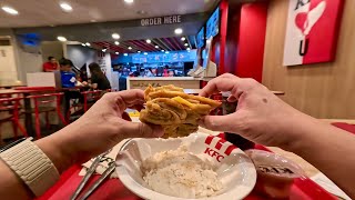POV Eating the KFC Double Down Rice Meal 🍗 | Mashed Potato & Coke Zero | Philippines