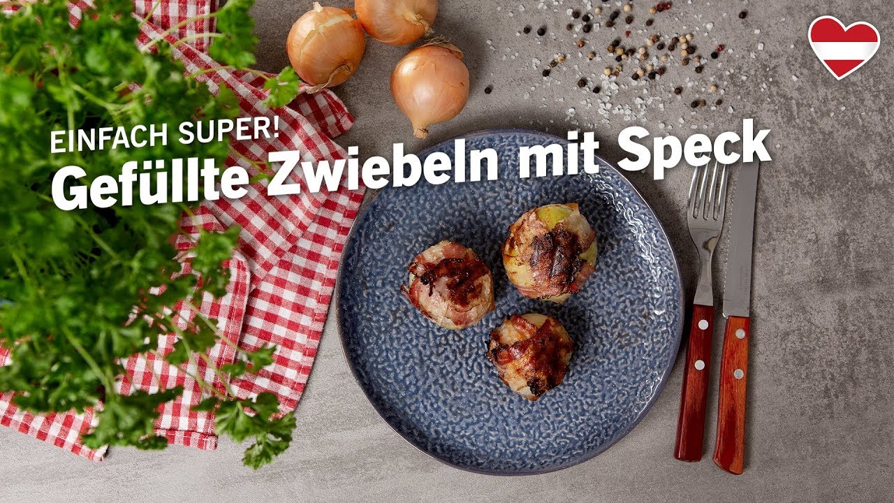 Spießbraten - Gefüllter Rollbraten mit Speck und Zwiebeln