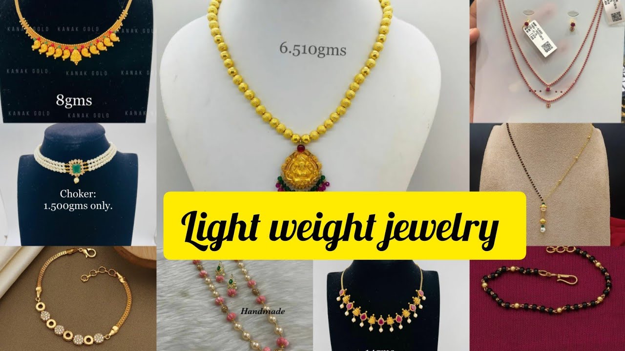 Light weight gold jewelry // with weight lightweightjewellery 