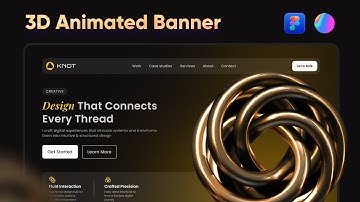 3D interactive hero section in figma | Full tutorial | Spline