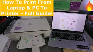 how to print from laptop & pc to printer - full guide!