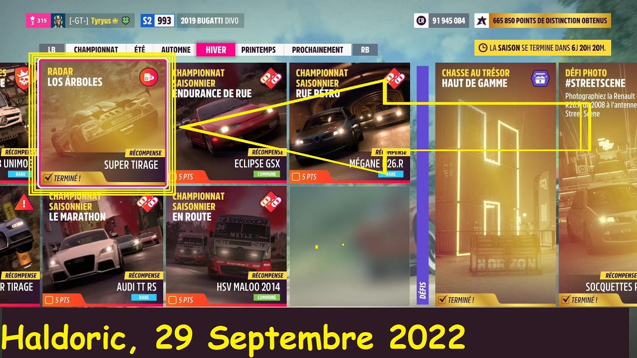Forza Horizon 5 (FH5) : Défi Radar Los árboles ( Radar Los arboles ...