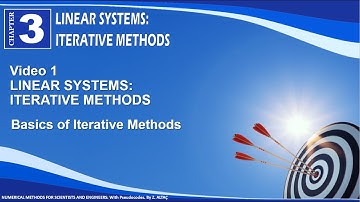 CHP3V1  Basic Concepts of Iterative Methods