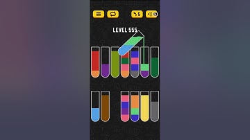 Water sort puzzle level 555