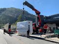 Manutention d'une plieuse de 17 tonnes!! | PALFINGER PK200.002 | Alpes Azur Levage