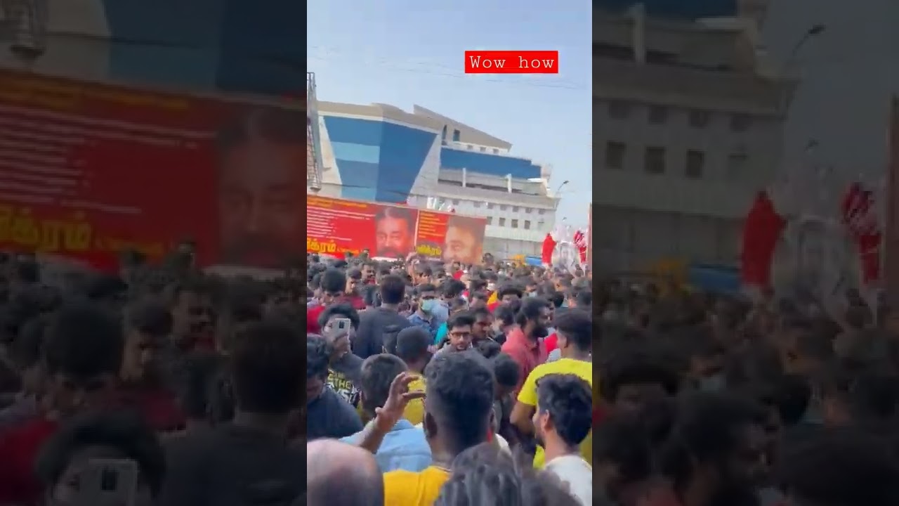 vikram celebration fans at rohini 