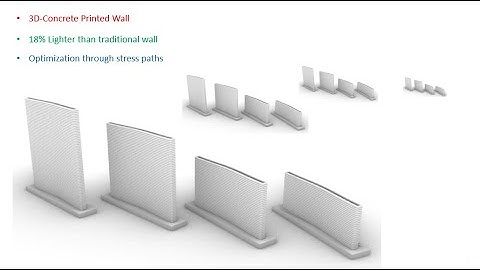 3D-Printed Concrete Wall