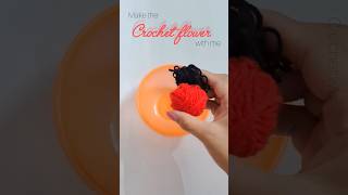 How to make a crochet flower? crochet daisy flower 💮#crochet #crochetcrosai #flowers #shorts