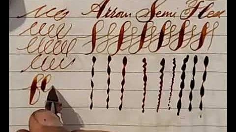 Steel #5 Arrow-Semi-Flex Nib Demo