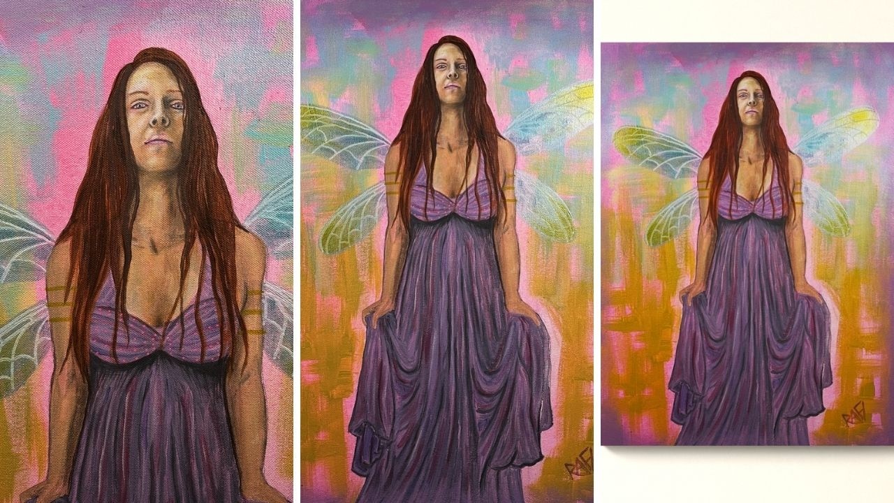 Untamed Inner Flight Original Painting By Artist Rafi Perez