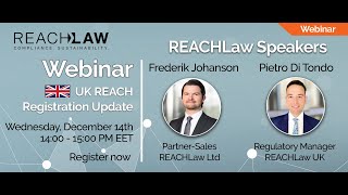 Webinar - UK REACH Registration Update