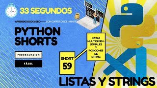 Acceder a POSICIONES de STRING en LISTAS MULTIDIMENSIONALES - Python en 1 minuto CP 59 Wealth