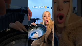 Ich mache blauen Schnee 😳💙 #shorts