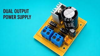 Dual Output AC to DC Power Supply | 5V Regulated + Variable DC Output #power_supply