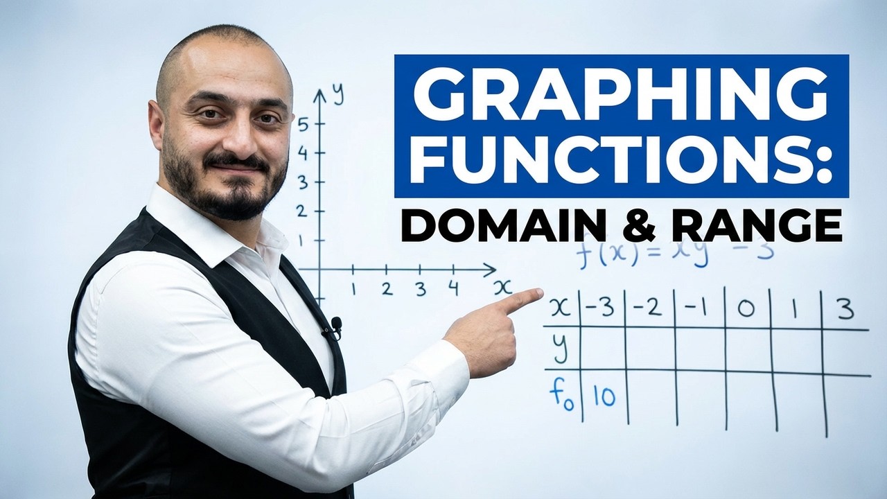 رسم الدوال متعددة الحدود بطريقة صحيحة رياضيات الصف العاشر مع الاستاذ اسامة العكور | شرح بياني كامل