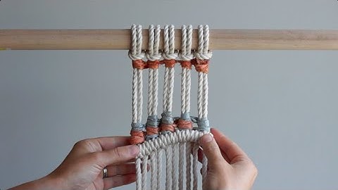 DIY Macrame Tutorial: June Series - Working with Colour! Ep. 6 - Silk Ribbons Vertical Half Hitches!
