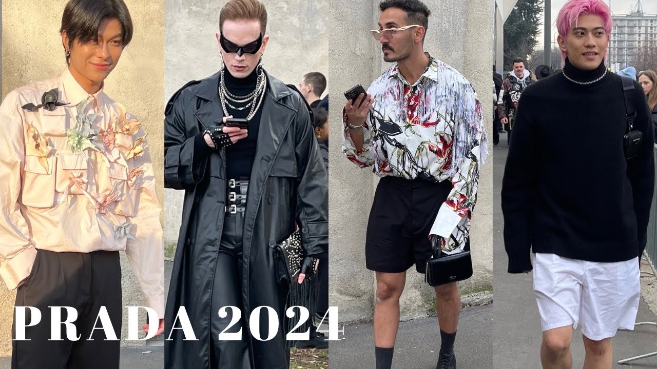 PRADA MENSWEAR FALL-WINTER 2024 | ITALIAN STREET STYLE IN MILAN